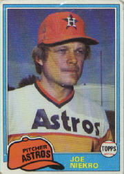 1981 Topps Baseball Cards      722     Joe Niekro